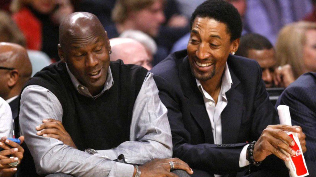 Michael Jordan and Scottie Pippen