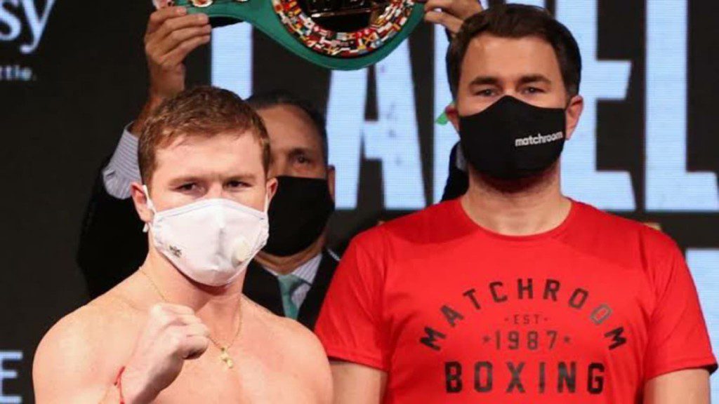 Canelo Alvarez and Eddie Hearn