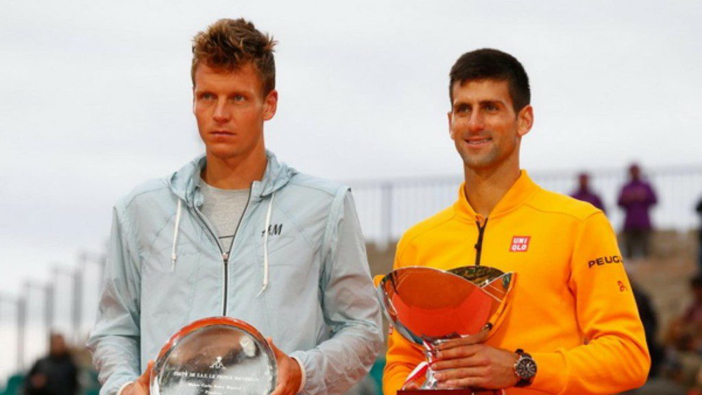 Tomas Berdych and Novak Djokovic