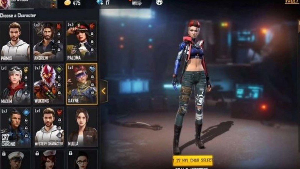 best free fire max characters