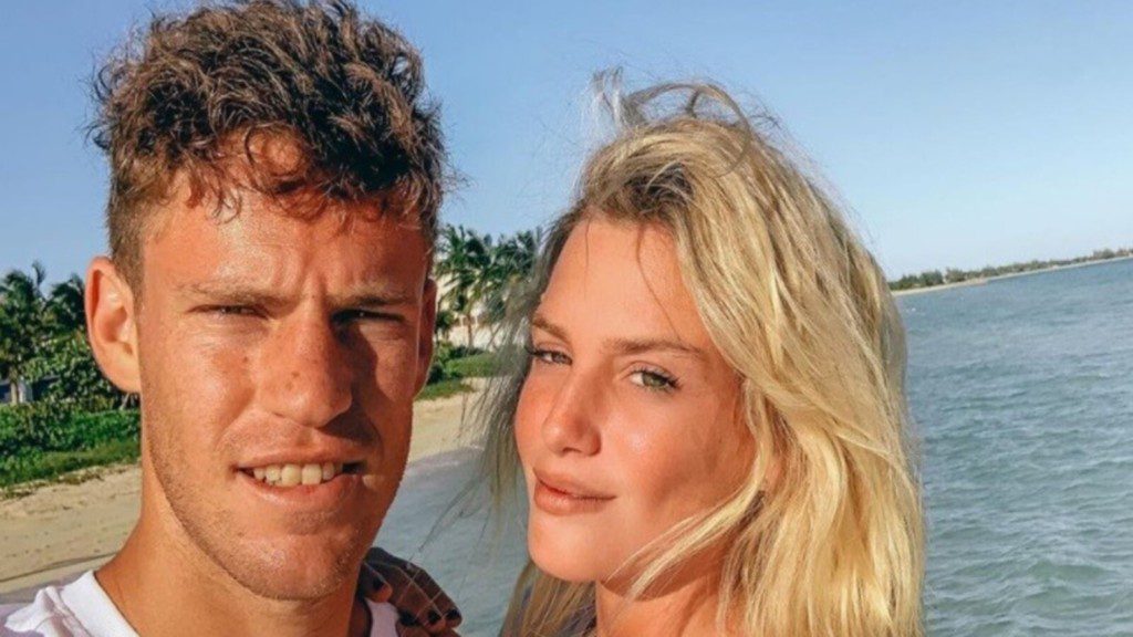 Diego Schwartzman with girlfriend Eugenia de Martino