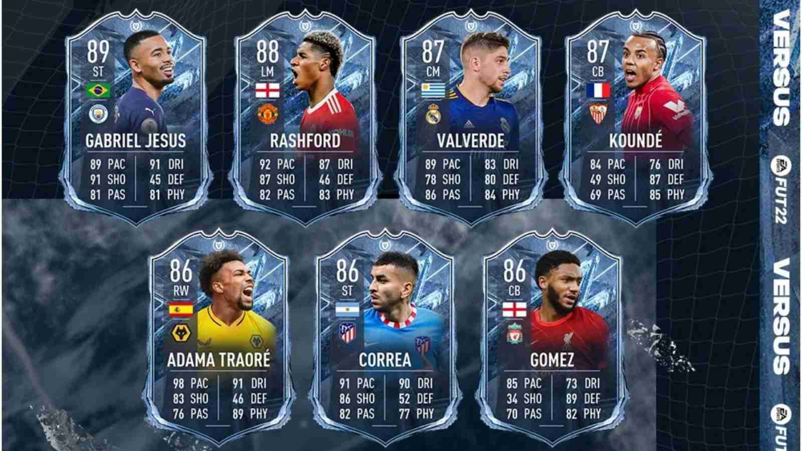 List of FIFA 22 Versus Ice cards revealed!