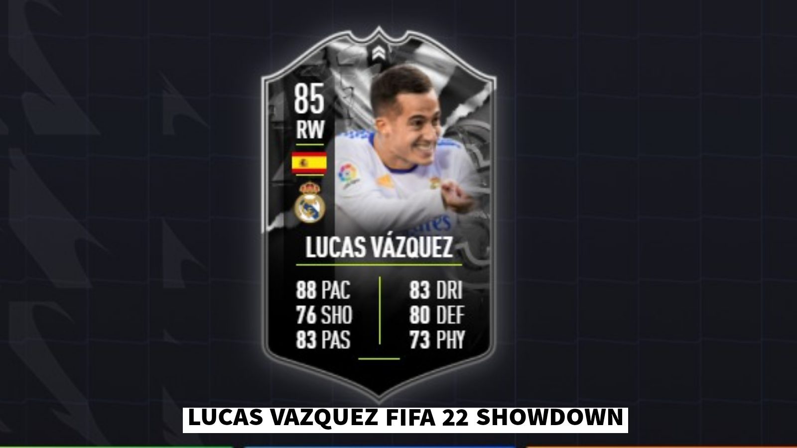 ConanGW on X: Lucas Vazquez 🇪🇸Y Kondogbia🇨🇫 Disponible en SBC Showdown  REQUISITOS: Vazquez : 1 x 84 (1 TOTW) 1 x 85 Kondogbia : 1 x 84 (1 TOTW) 1  x 85 #Showdown #FIFA22 #ULTIMATETEAM  / X