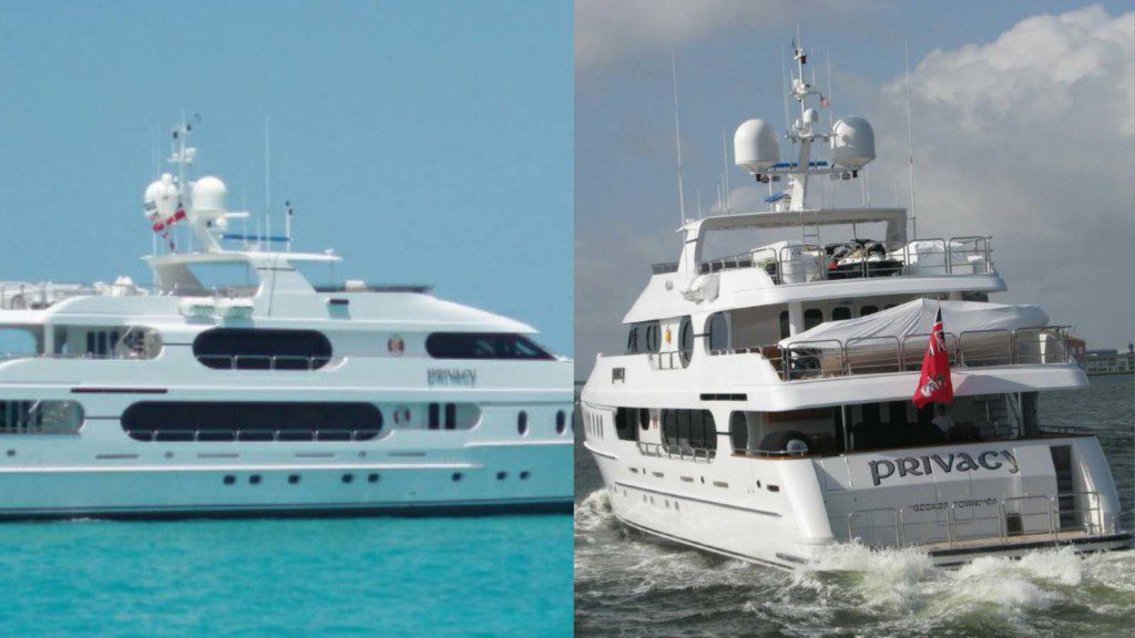 Tiger Woods' yacht Privacy