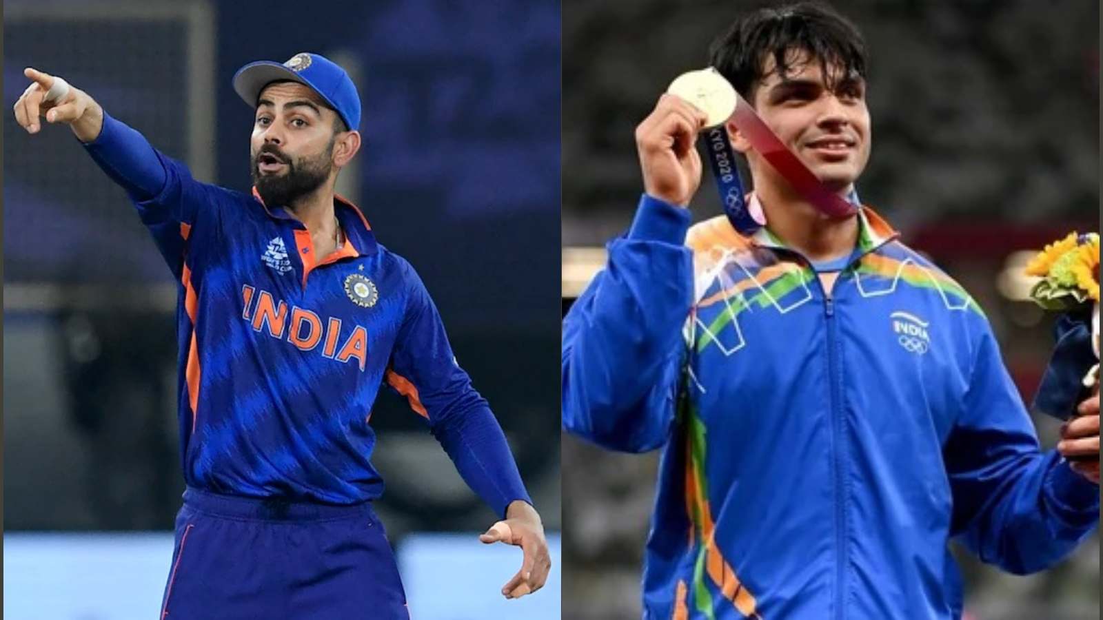 Virat Kohli and Neeraj Chopra