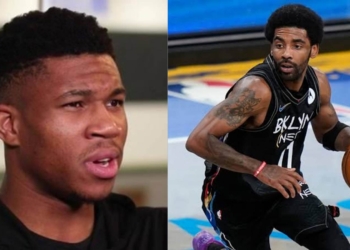 Giannis Antetokounmpo and Kyrie Irving