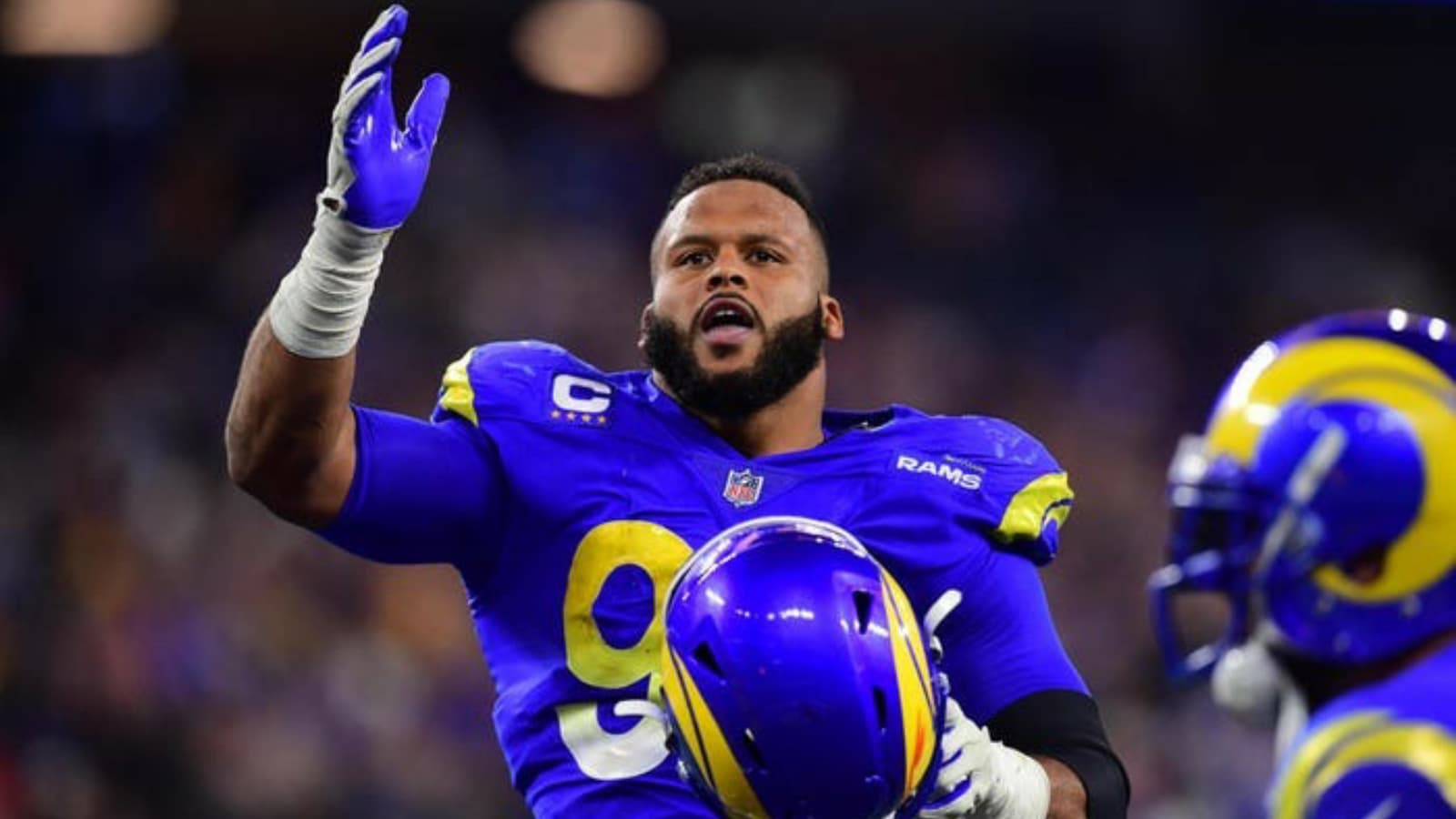 Aaron Donald looks ahead to Super Bowl LVII - ESPN 98.1 FM - 850 AM WRUF