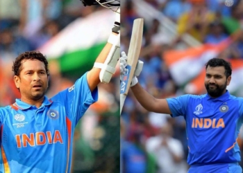 Sachin Tendulkar and Rohit Sharma
