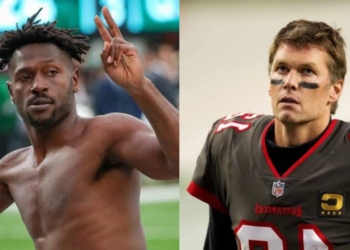Antonio Brown and Tom Brady