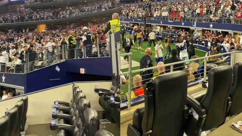 "Absolute Madness" Cowboys & 49ers fans BRUTALLY thrash each other outside the stadium