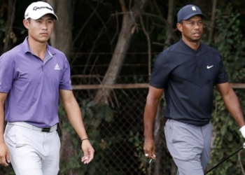 Collin Morikawa and Tiger Woods