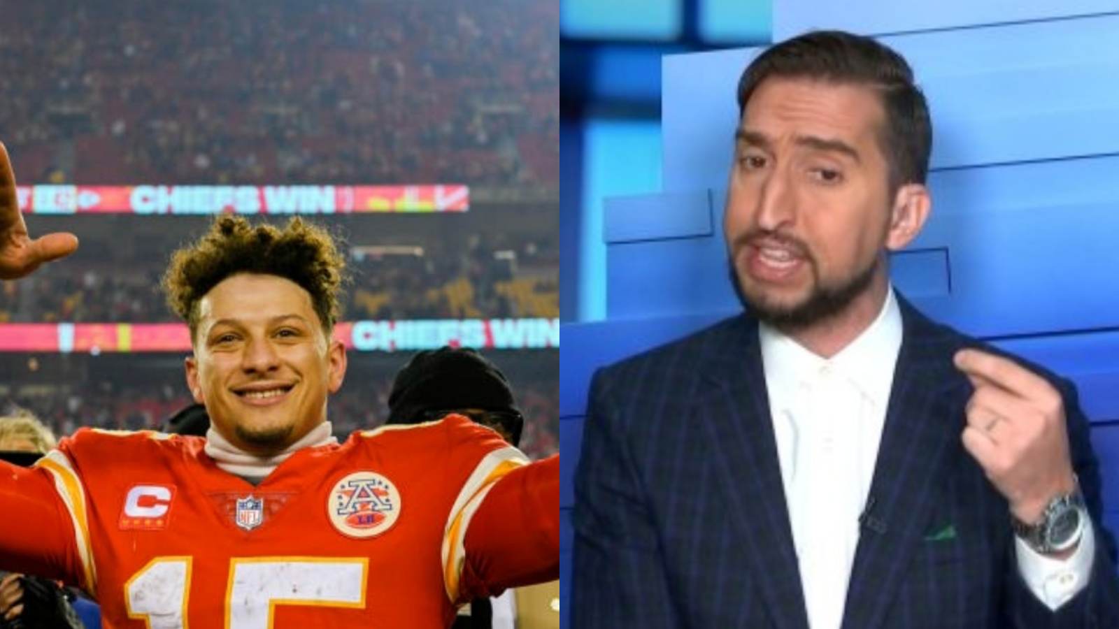 Patrick Mahomes and Nick Wright