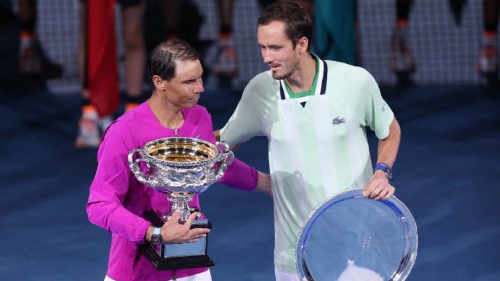 Rafael Nadal and Daniil Medvedev