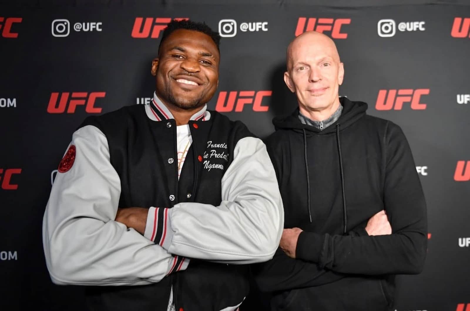 Francis Ngannou(L), Jeff Novitzky(R)