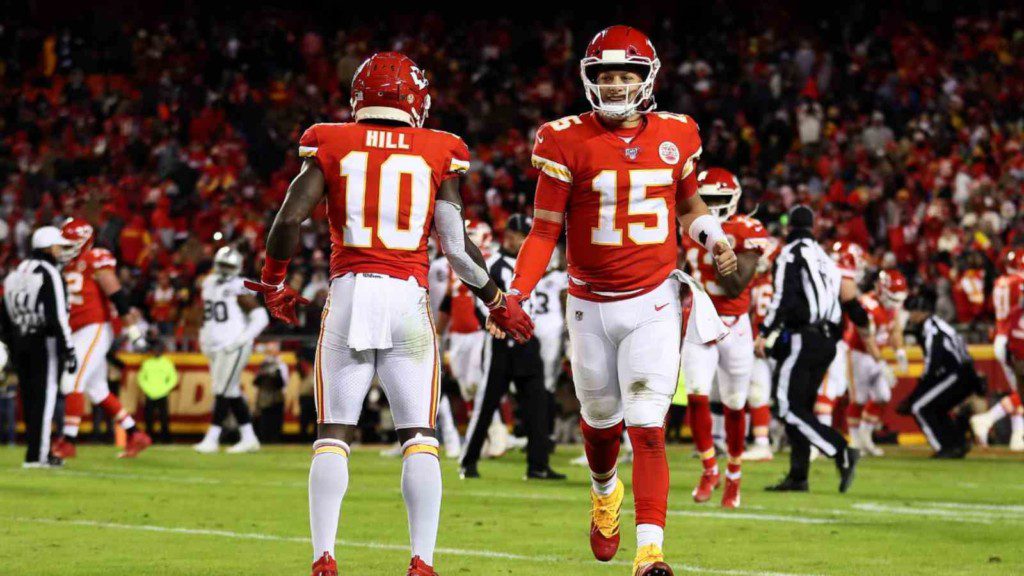 Patrick Mahomes and Tyreek Hill