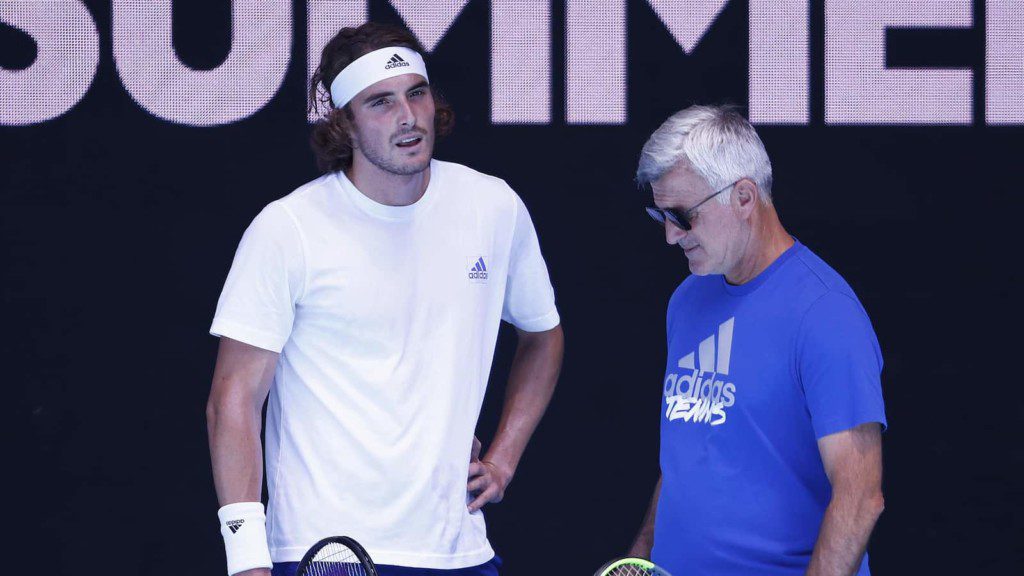 Stefanos Tsitsipas and his father | ATP