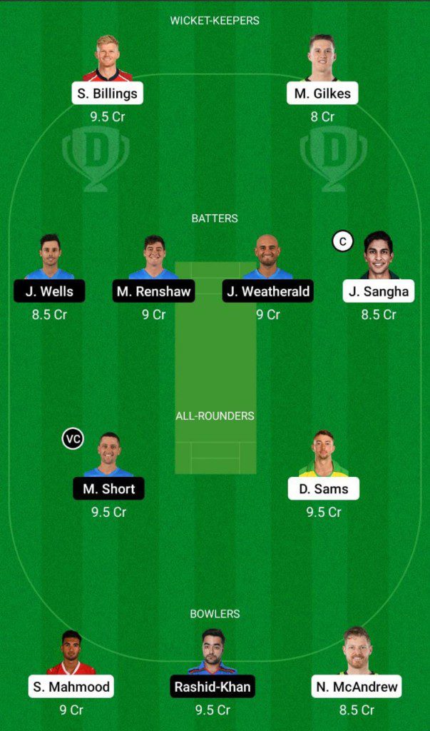 THU vs STR Dream11