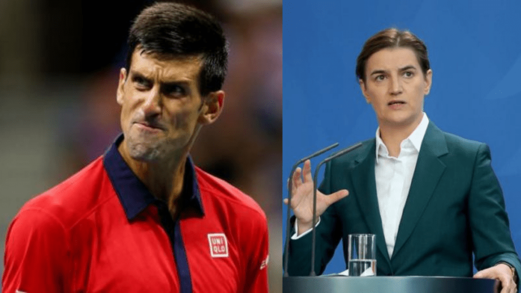 Novak Djokovic and Ana Brnabić