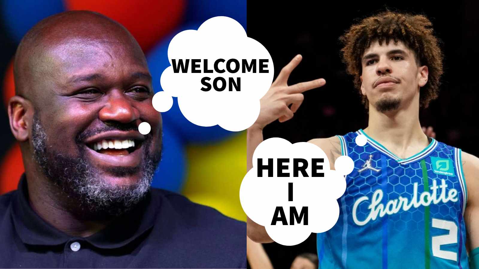 LaMelo Ball and Shaquille O'Neal