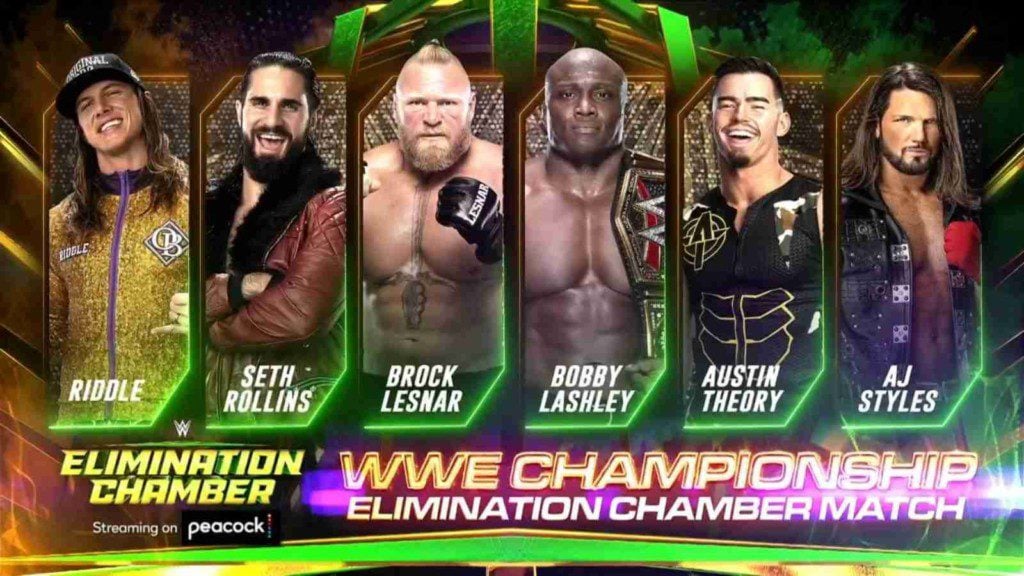 WWE Championship will be defended against these 5 men at the Elimination Chamber