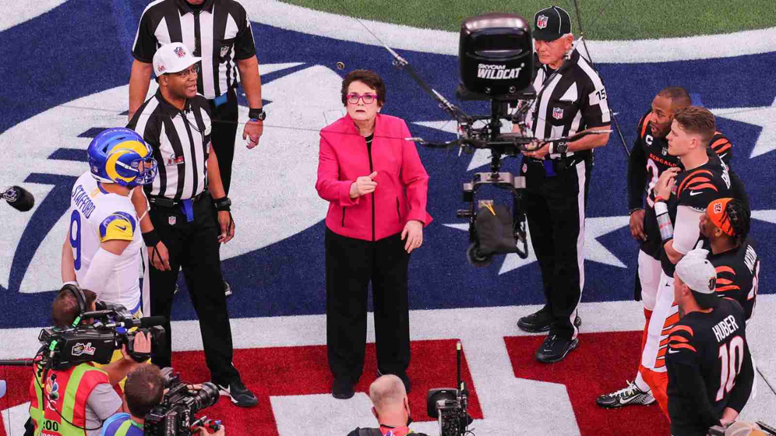 Billie Jean King at Super Bowl 2022