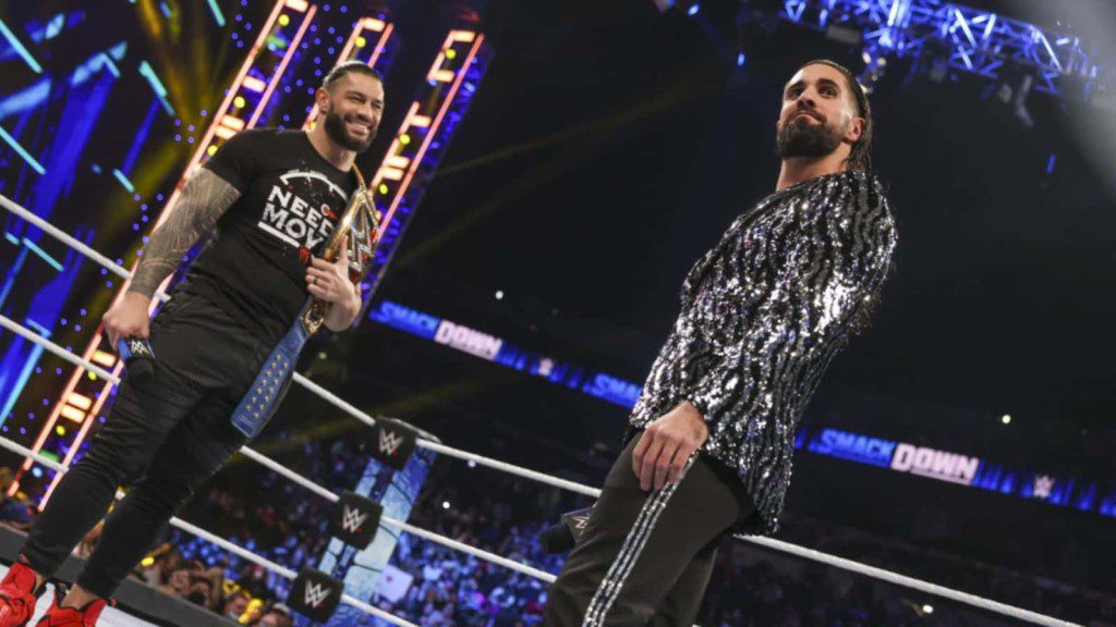 Seth Rollins and Roman Reigns