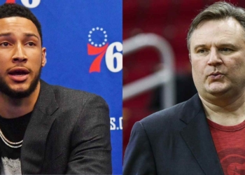 Ben Simmons and Daryl Morey