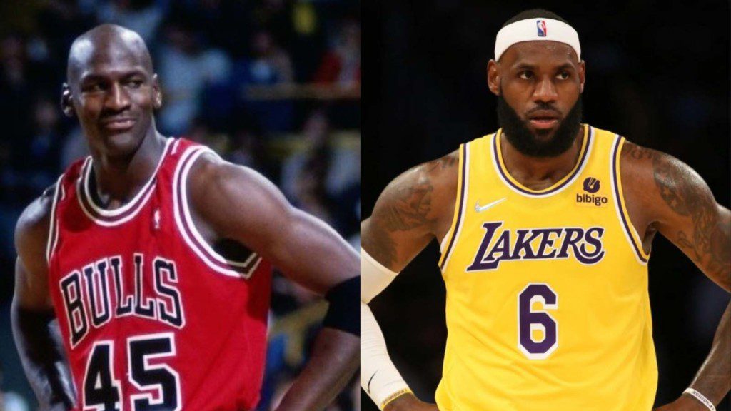 Michael Jordan and LeBron James