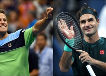 Diego Schwartzman and Roger Federer