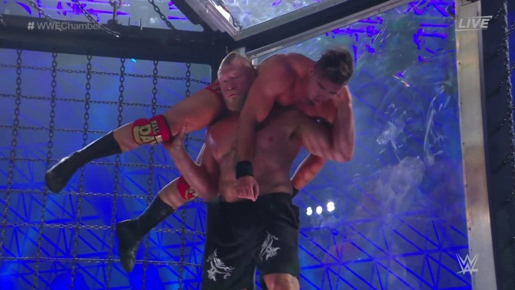 Brock Lesnar won the 2022 Men's Elimination Chamber match