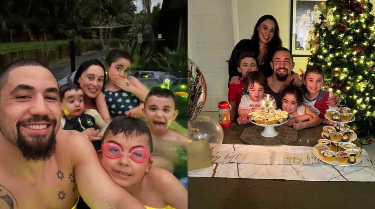 Robert Whittaker and his family