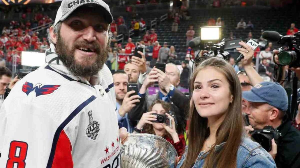 Alex Ovechkin and Anastasia Shubskaya