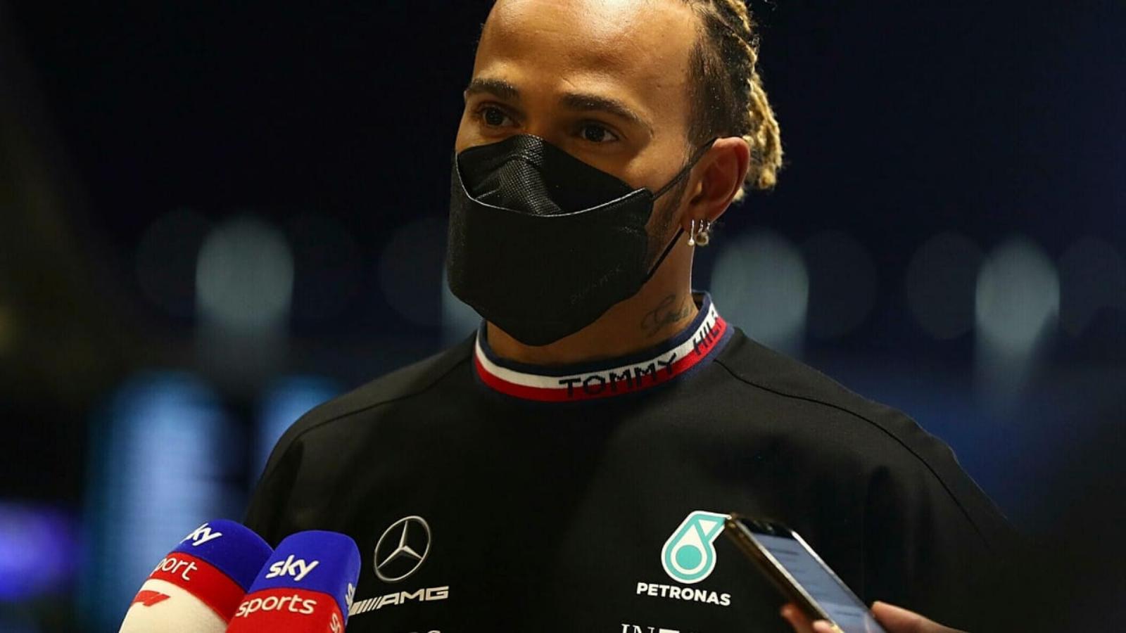 "Nothing you change on the car makes a difference," Lewis Hamilton left