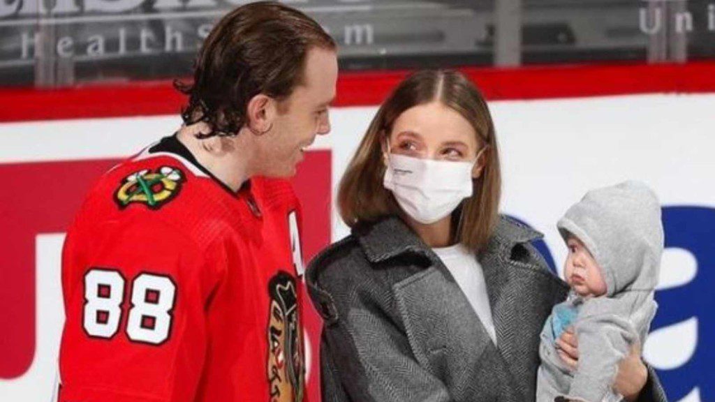 Patrick Kane and Amanda Grahovec