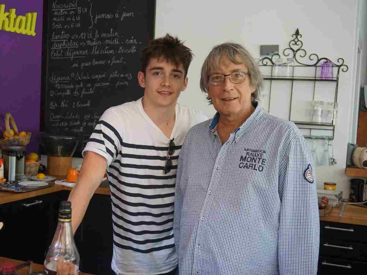 Charles Leclerc and father Herve (Via Charles Leclerc fans)