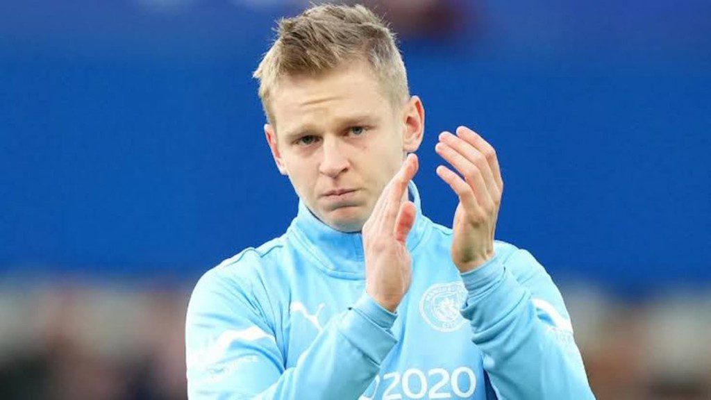 Manchester City defender Oleksandr Zinchenko 