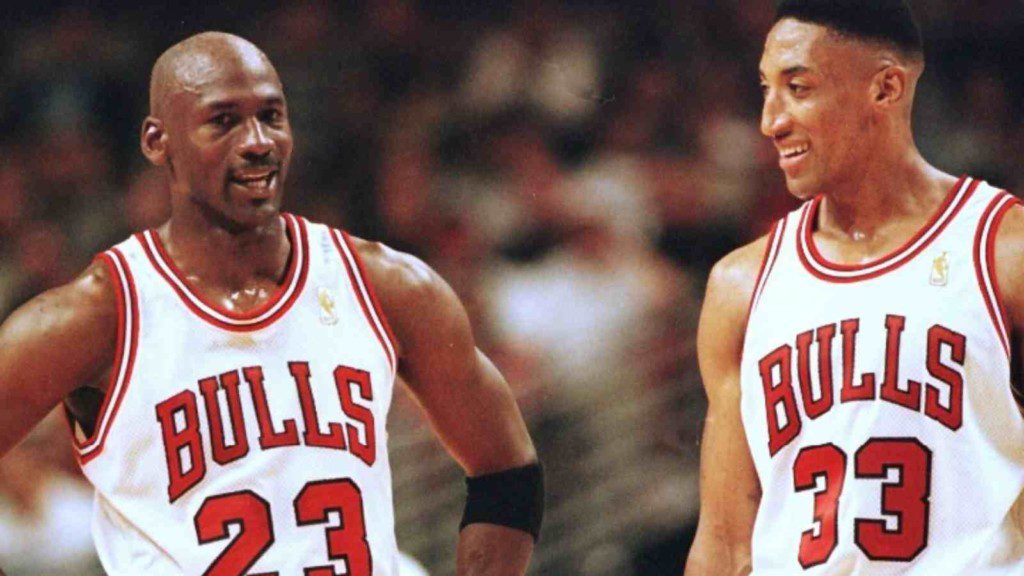 Michael Jordan and Scottie Pippen