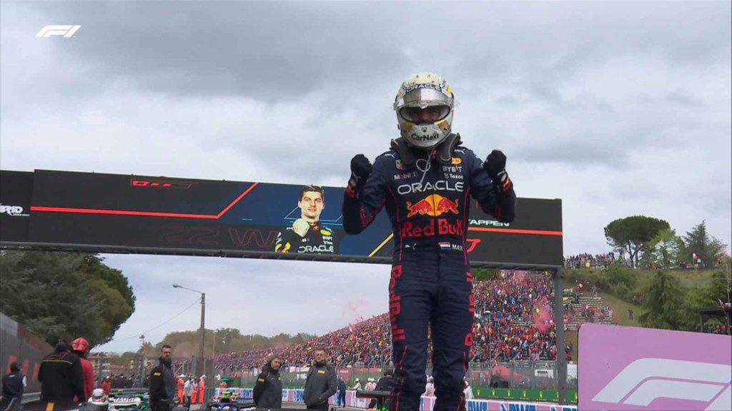 Max Verstappen wins the 2022 Imola GP