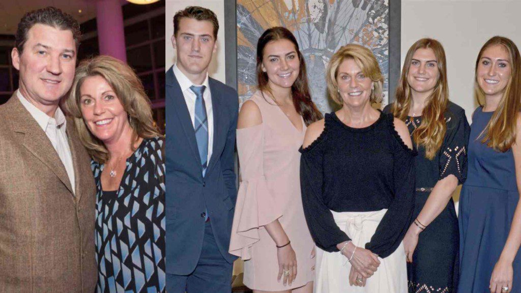 Mario Lemieux, his wife and his children