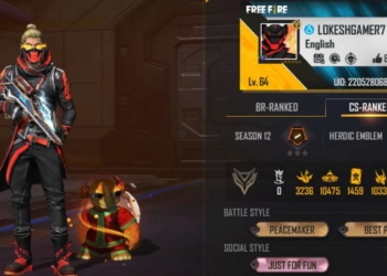 Lokesh Gamer Free Fire MAX ID