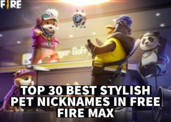 Best Stylish Pet Nicknames In Free Fire MAX