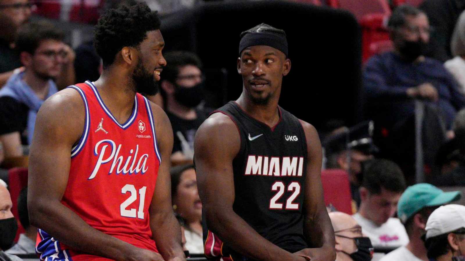 “F*ck your mask” Jimmy Butler hilariously trolls ‘masked’ Joel Embiid ...