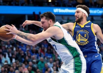 Luka Doncic and Klay Thompson
