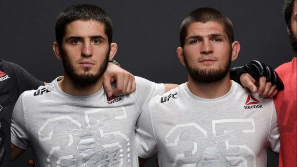 Islam Mackachev and Khabib Nurmagomedov