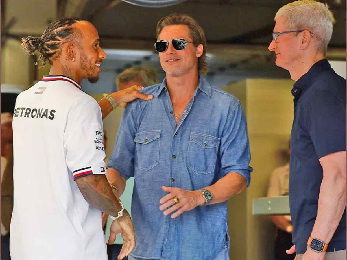 Lewis Hamilton, Brad Pitt and Tim Cook