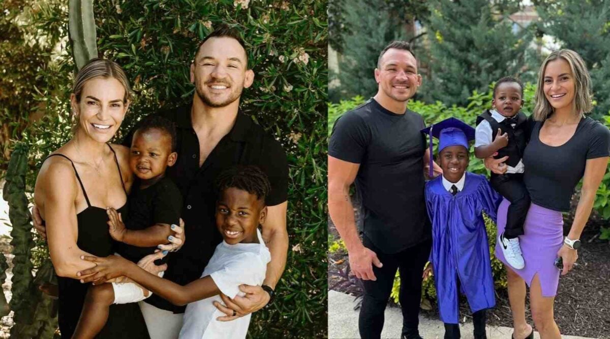 Michael Chandler with his family