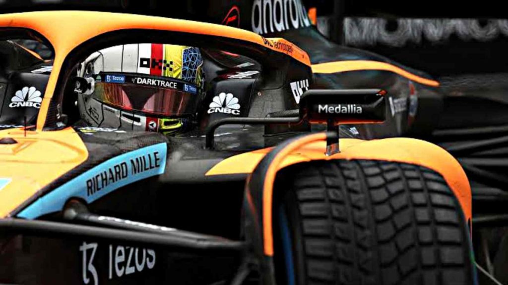 Lando Norris in McLaren's MCL36