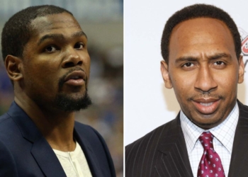 Kevin Durant and Stephen A. Smith