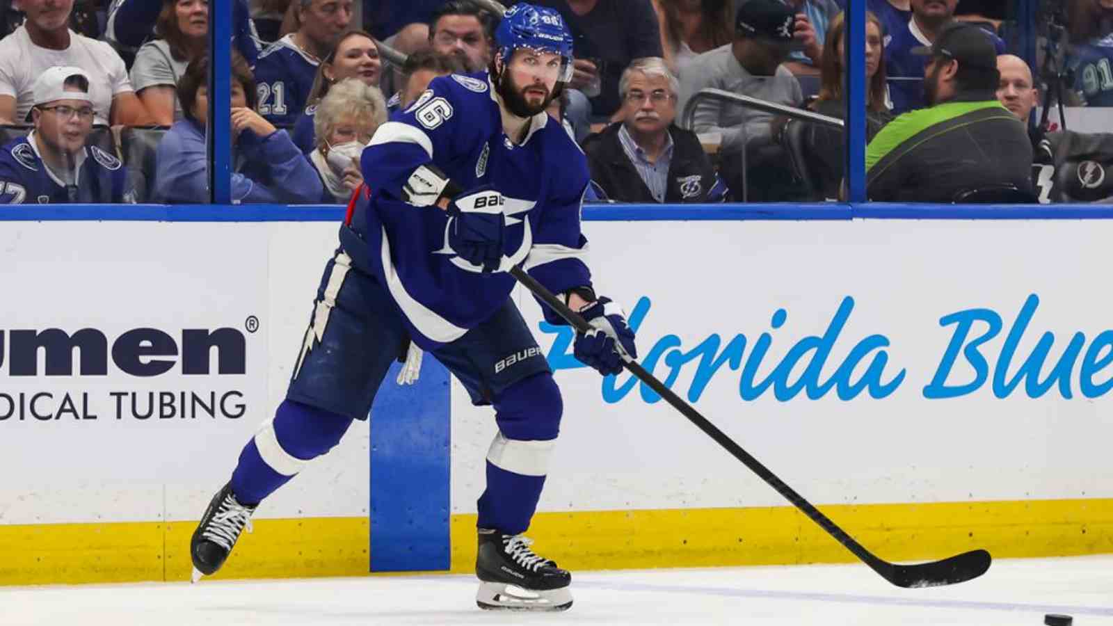 “Doubtful for tomorrow” Lightning winger Nikita Kucherov remains