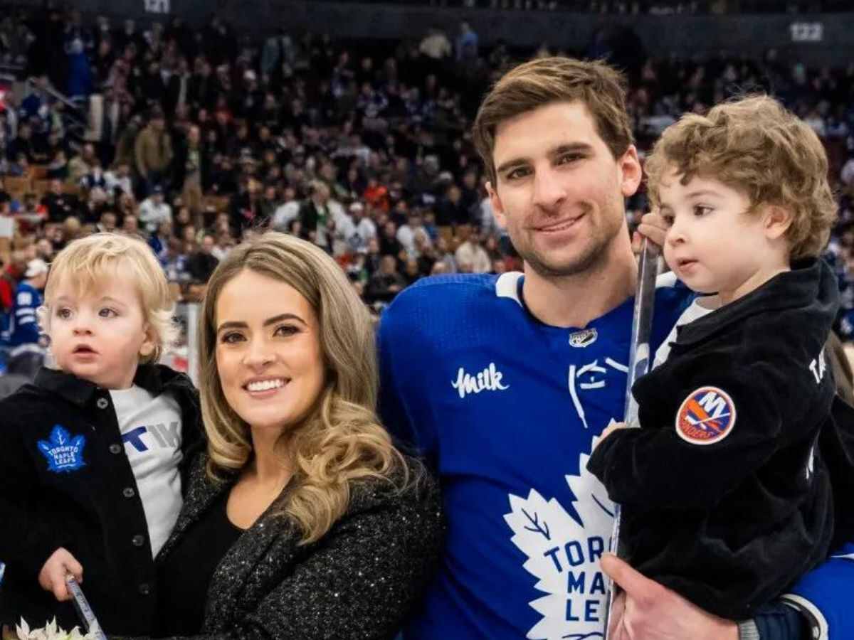 Aryne Fuller, John Tavares and their kids